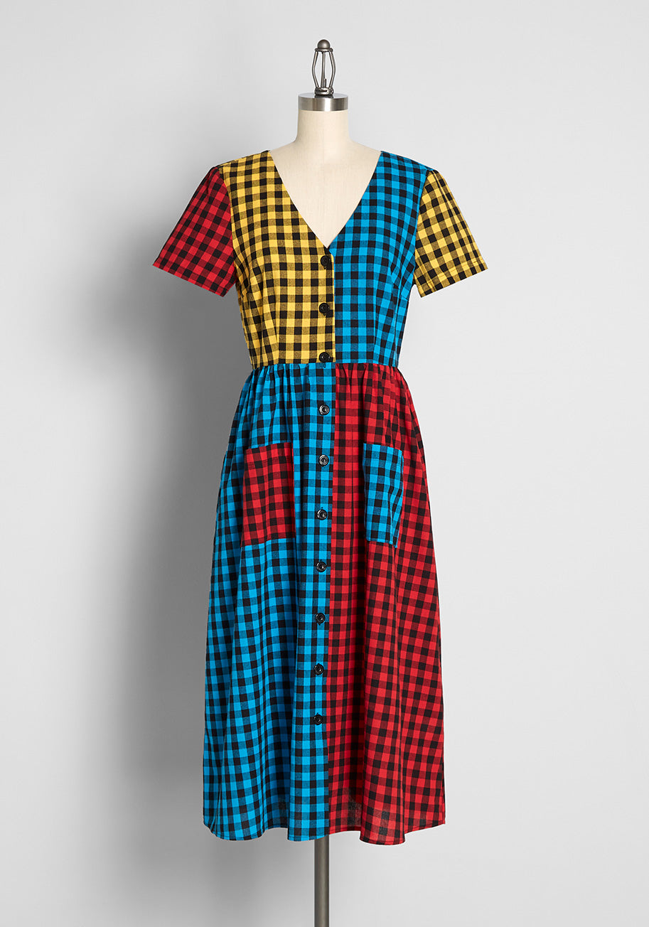 Gotta Thing For Gingham? Midi Dress