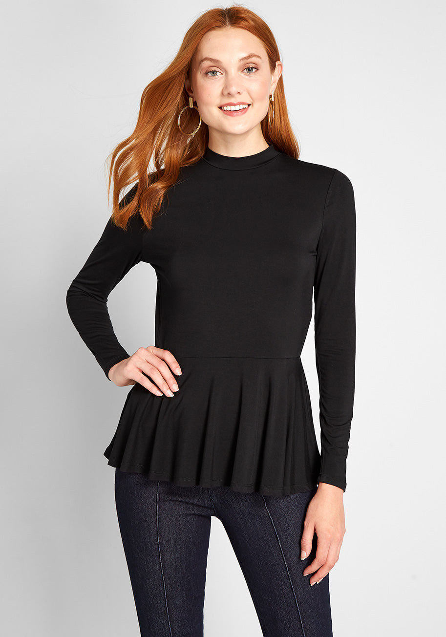 In the Knit of Time Peplum Top