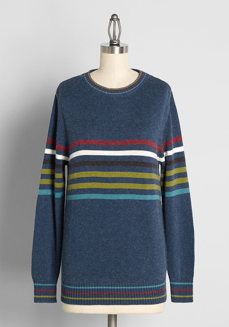 Hyped For Stripes Pullover Sweater