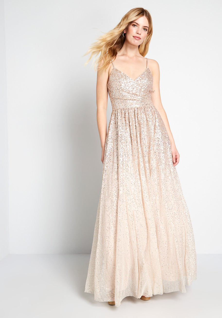 Cheers to You Sequin Maxi Dress