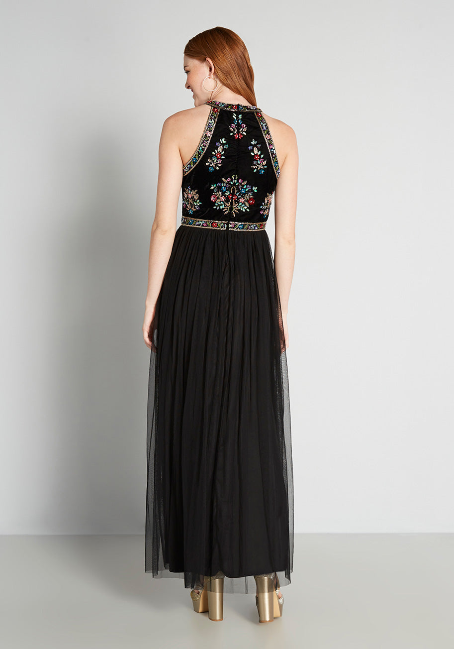 Folk and Mirrors Maxi Dress