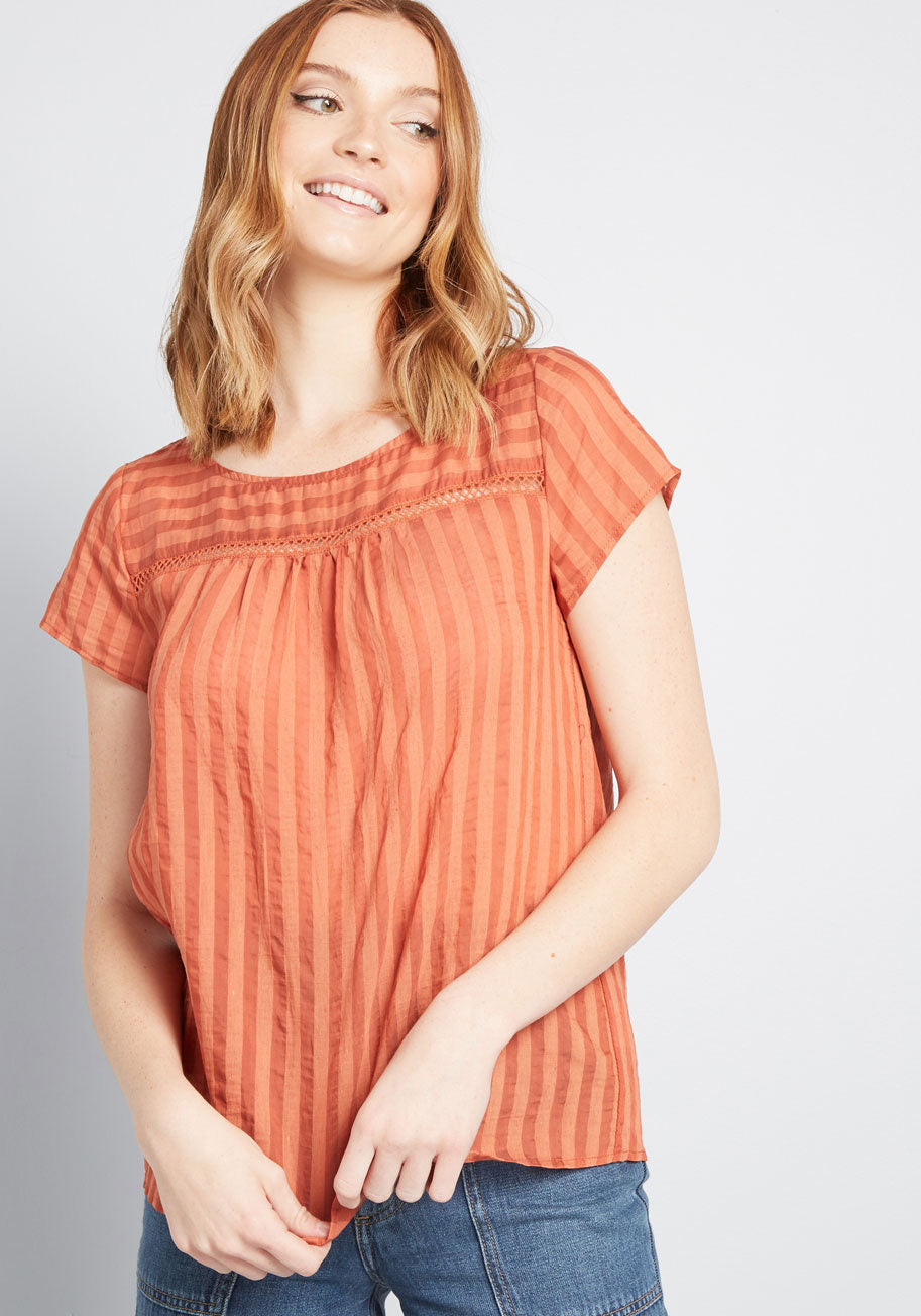 I'm Boxy Linen-Blend Blouse