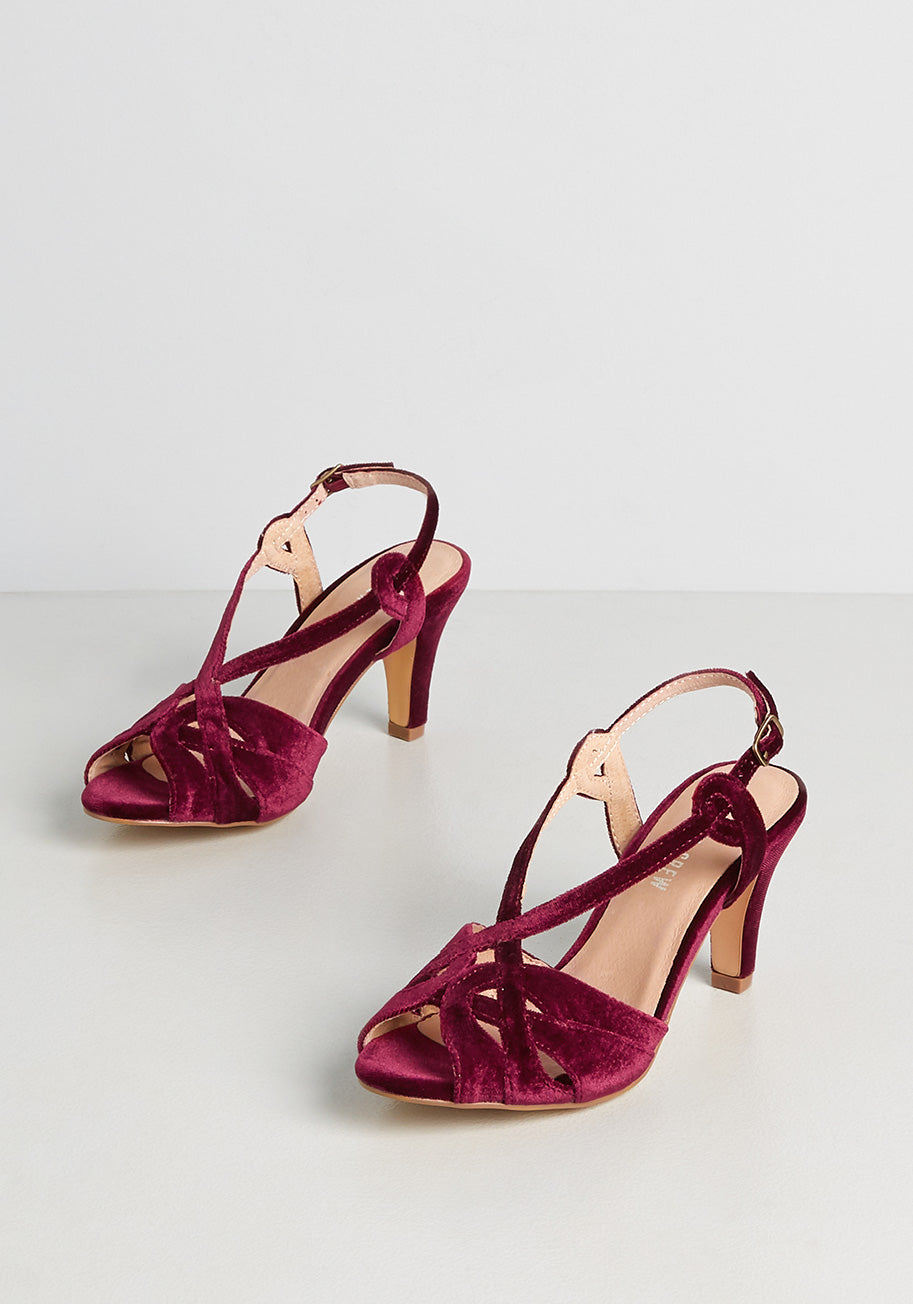 Decadent Delight Velvet Heel