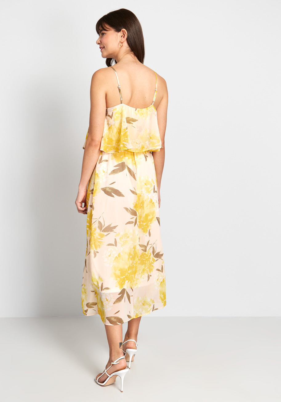 Ready to Flounce Midi Dress