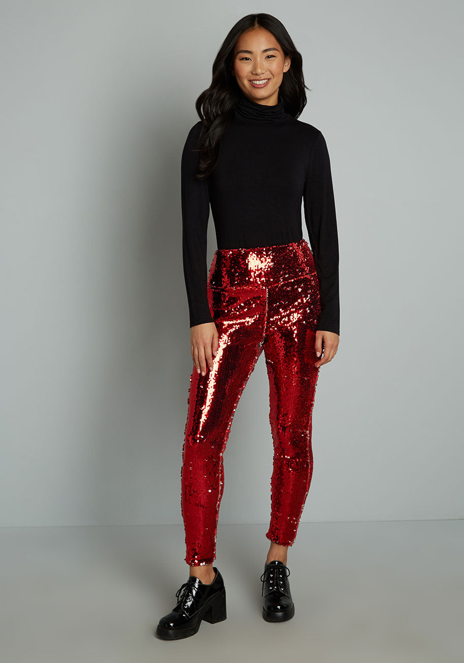 The Most Wonderful Shine Reversible Sequin Leggings