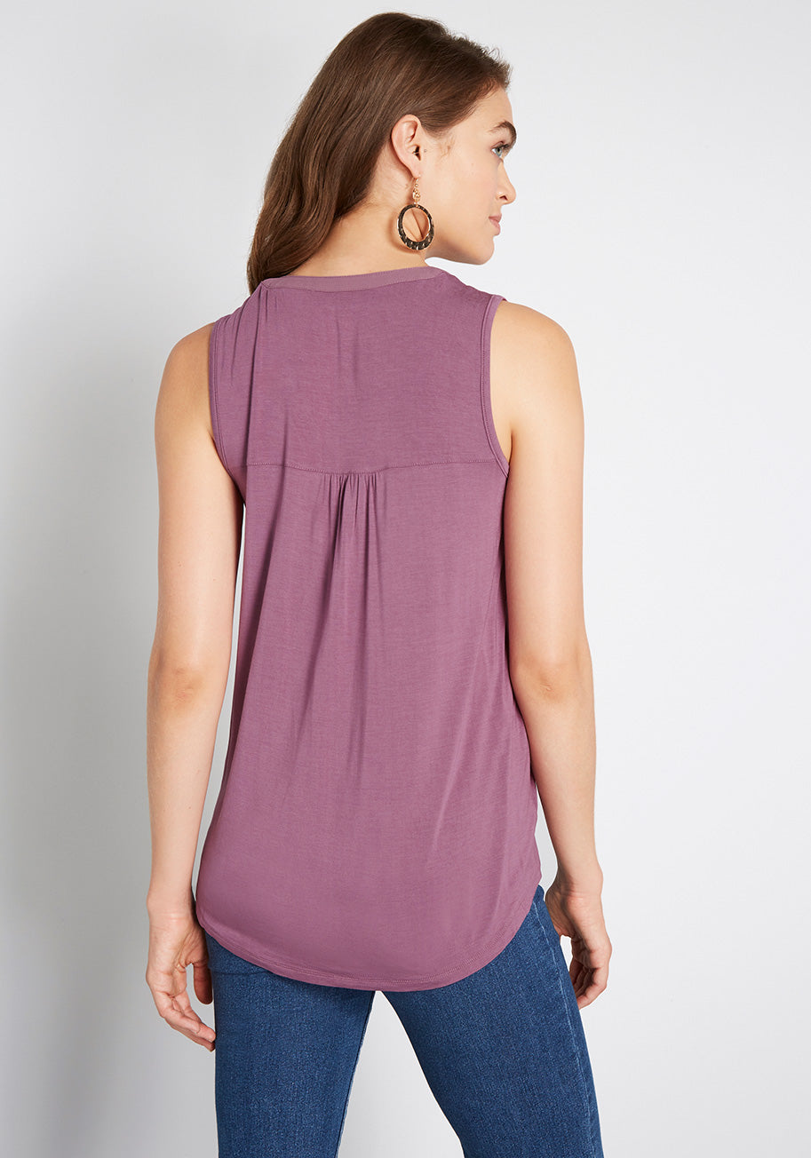 A Welcome Change Sleeveless Top