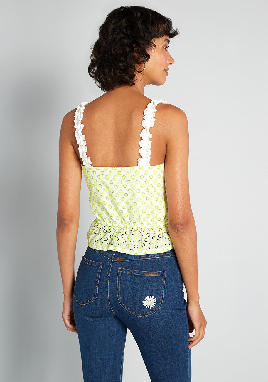 Darling for the Prairie Peplum Tank Top