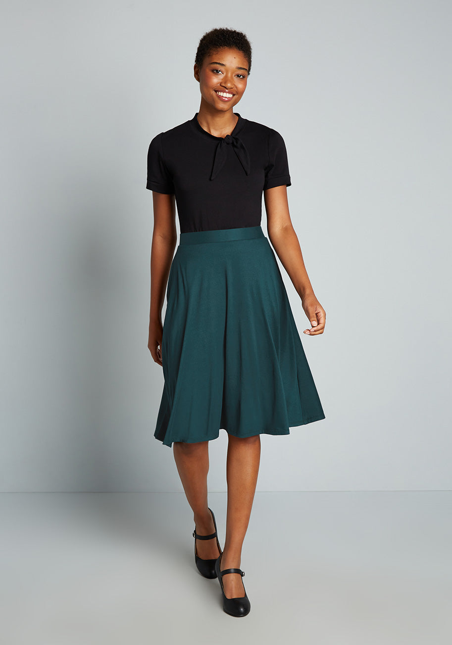 Excellence Attained Knit A-Line Skirt