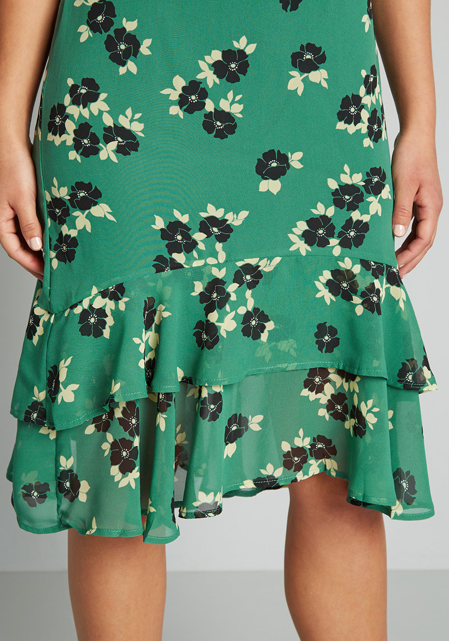 Double Your Ruffle A-Line Skirt