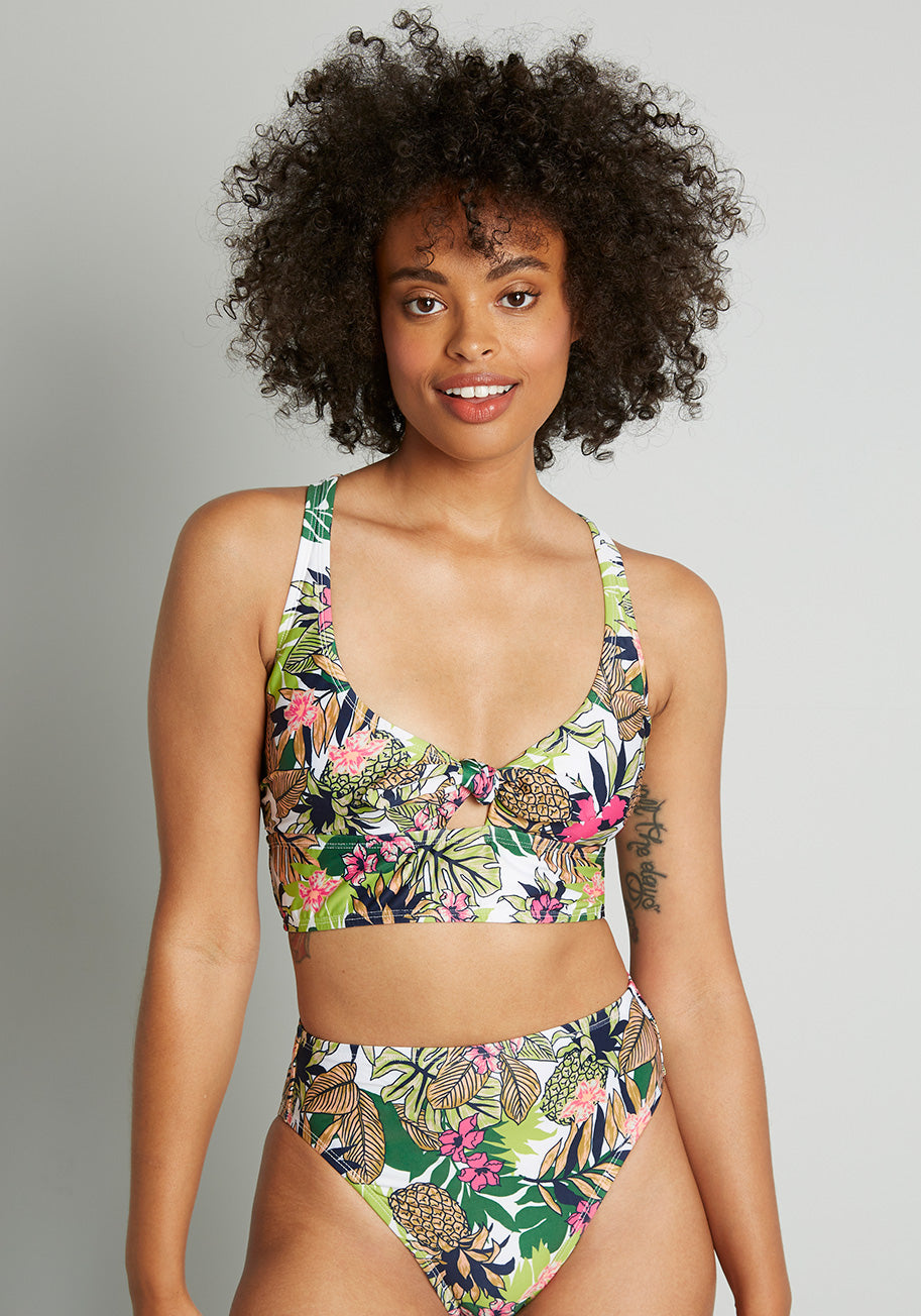 The Annika Crop Bikini Top