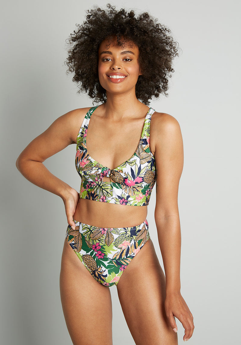Girls Summer Underwear Tropical Fruit Pineapple Cherry Bra