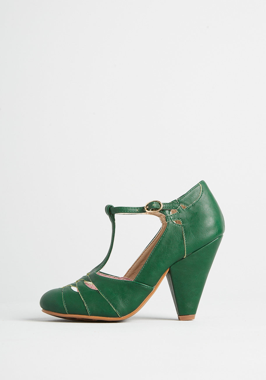 Armed With Charm T-Strap Heel