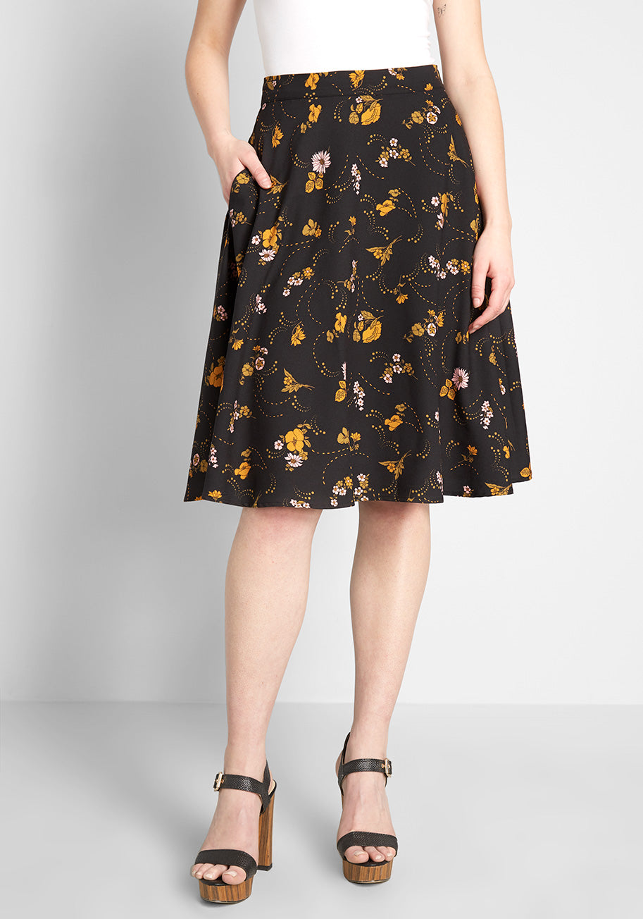 Just This Sway A-Line Skirt