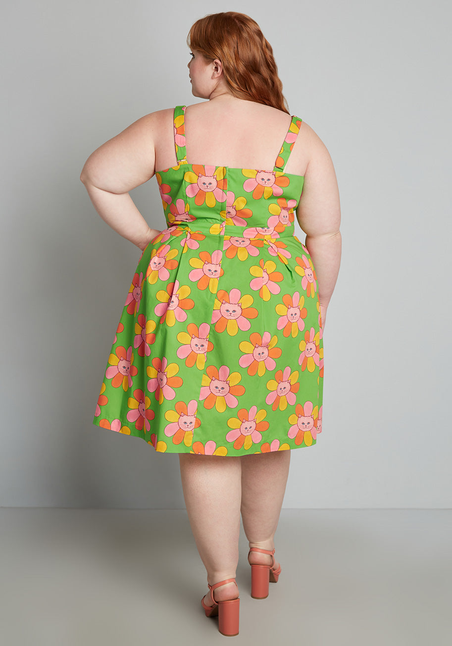 ModCloth x Marisol Muro Nothing Beats Pleats Fit And Flare Dress