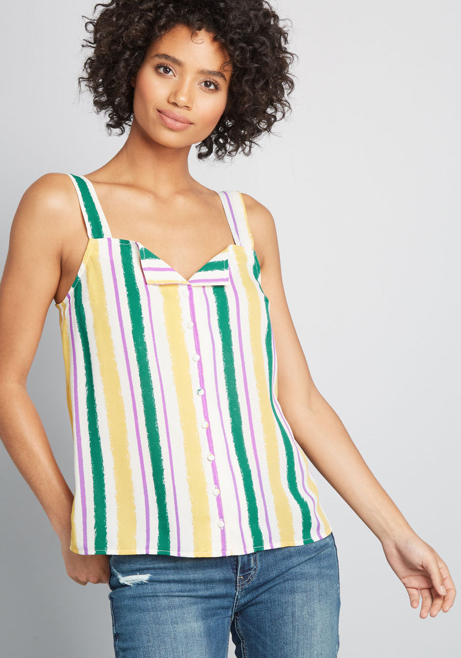 One Affogato Button-Up Tank Top