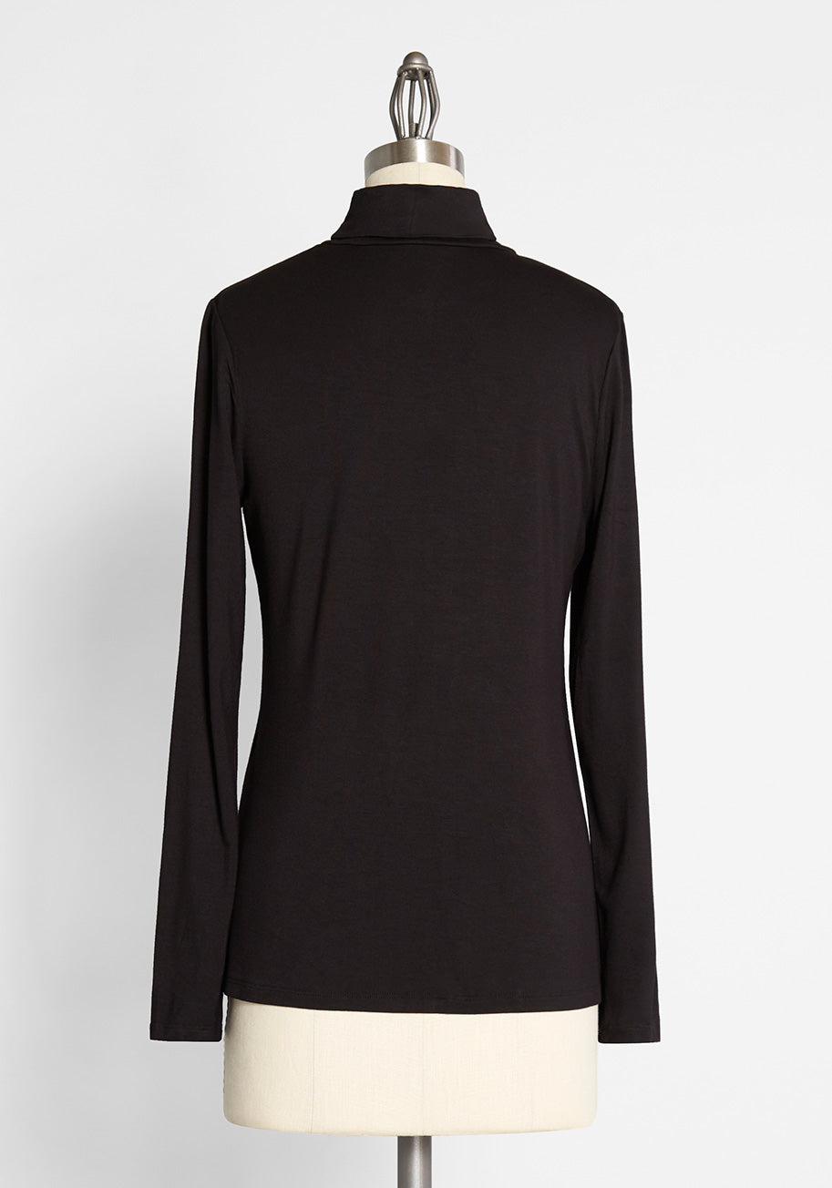 Classic and Cozy Turtleneck Top