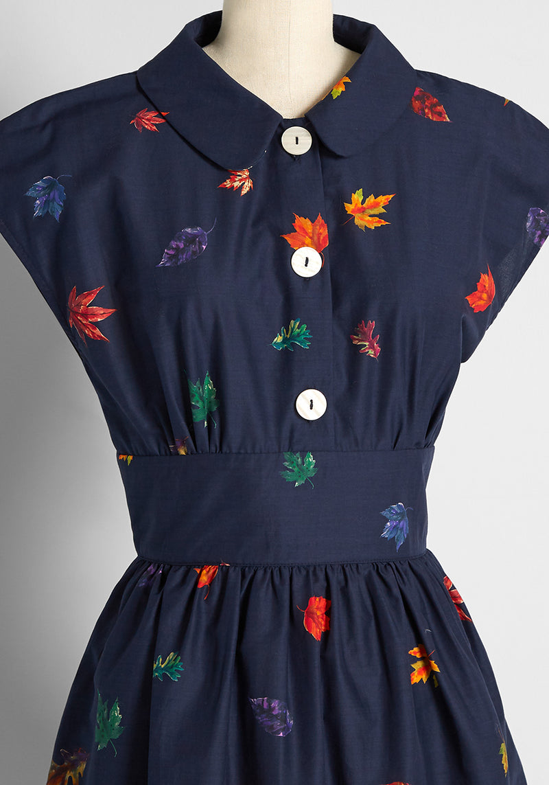 Can't Be-leaf I'm Fallin' For You Fit and Flare Dress | ModCloth