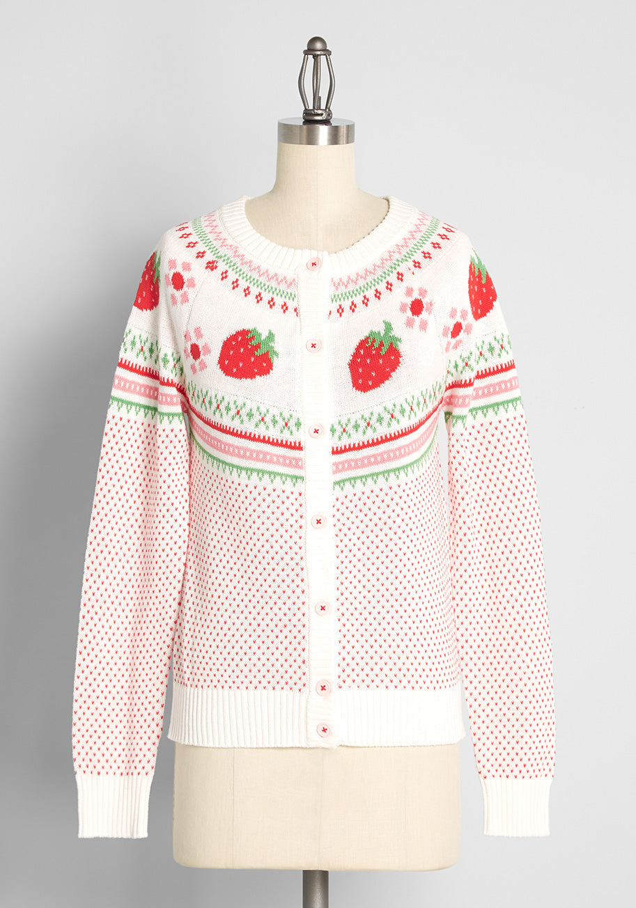 Strawberry Lane Fair Isle Cardigan