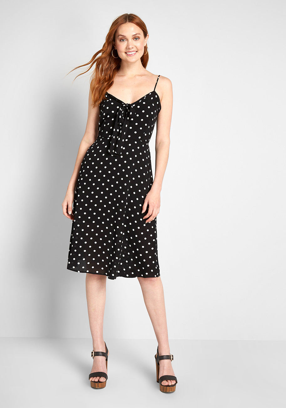 Dotted With Darling Fit-and-Flare Dress