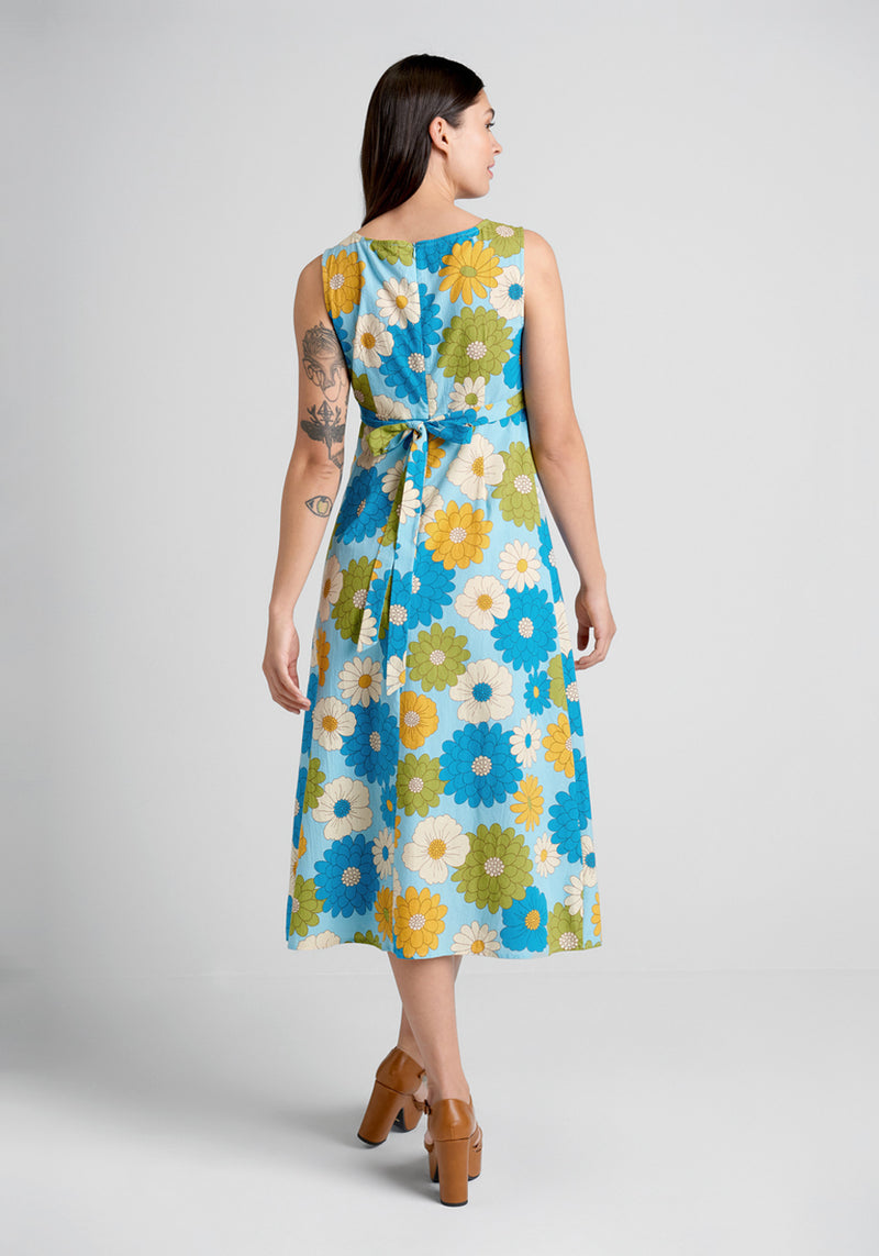 Clear Blue Sky Garden Midi Dress | ModCloth