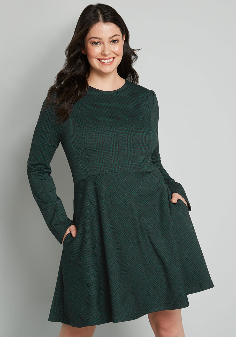 State Of Grace Fit And Flare Dress