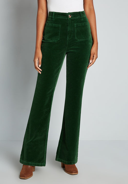 Move With A Groove Corduroy Flare Pants | ModCloth