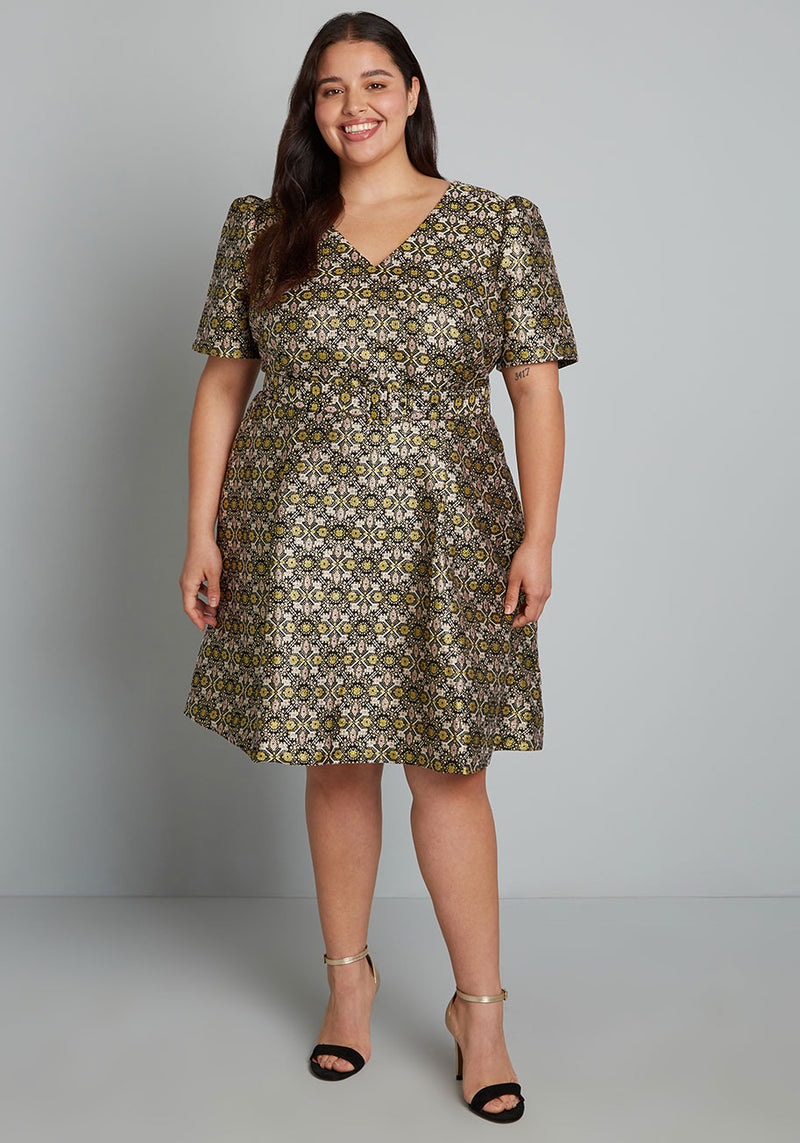 Seagrass Fit and Flare Dress | Lafayette 148 New York
