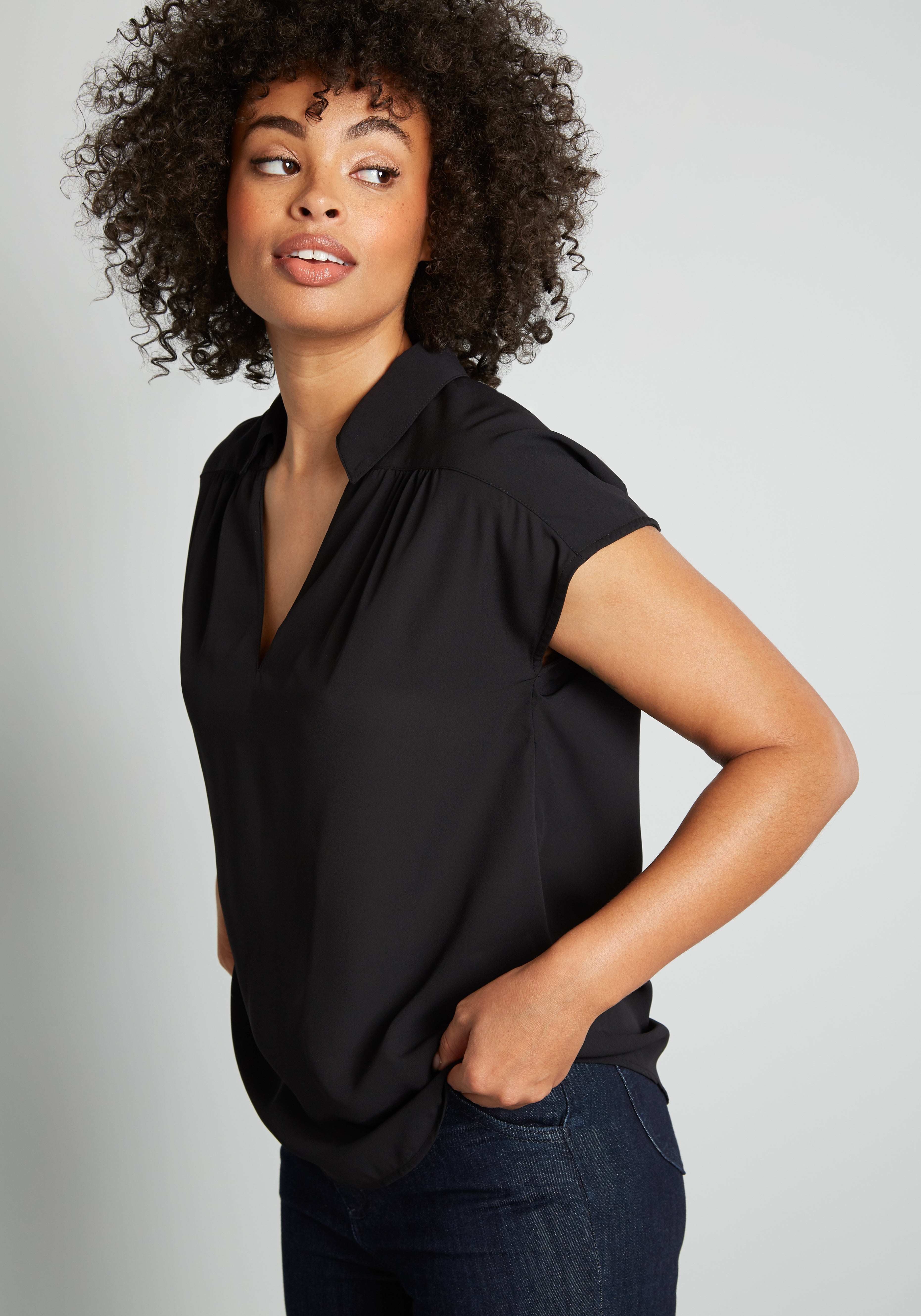 A Renewed You Short Sleeve Blouse