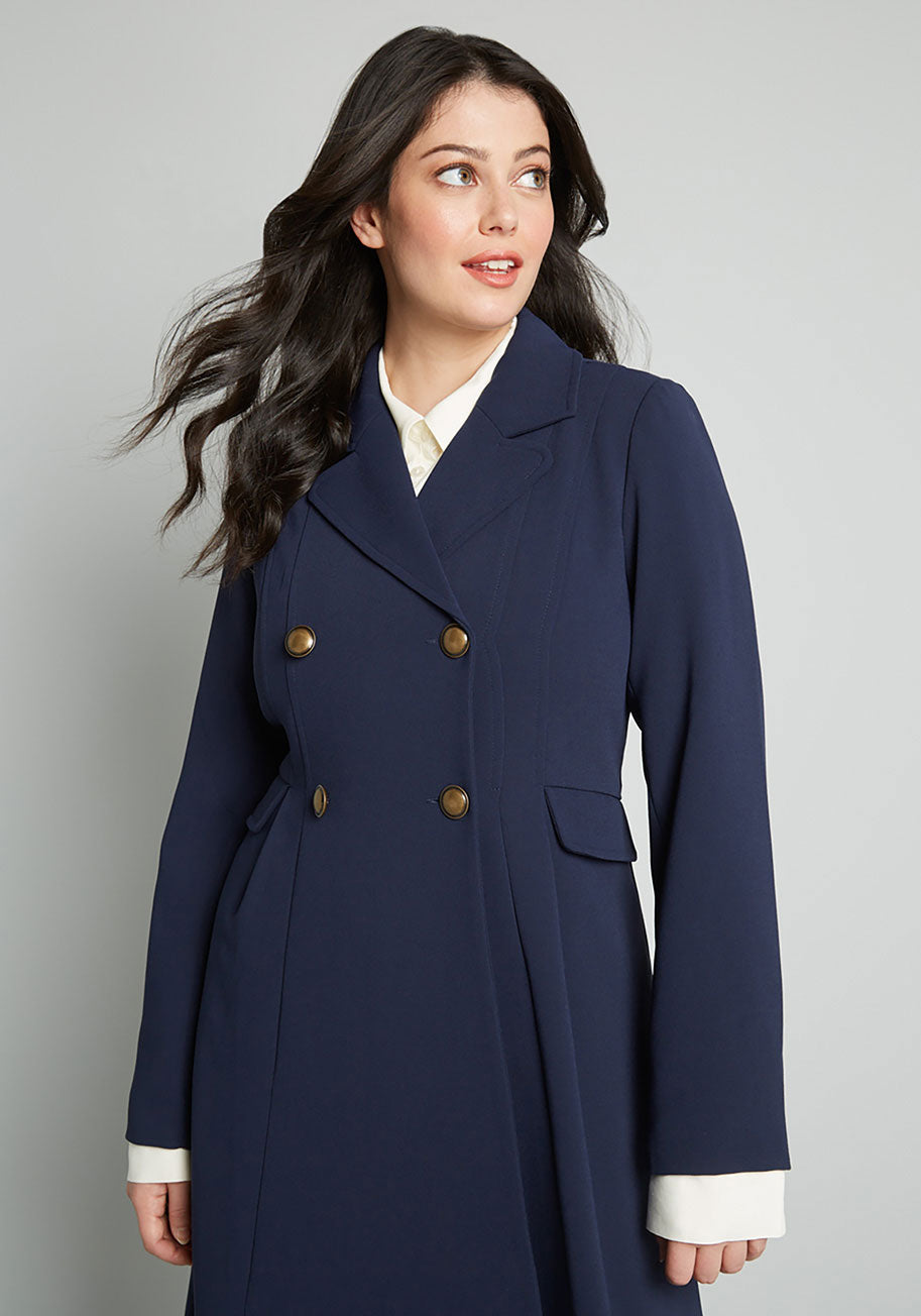 Along For The Ride Crepe Coat