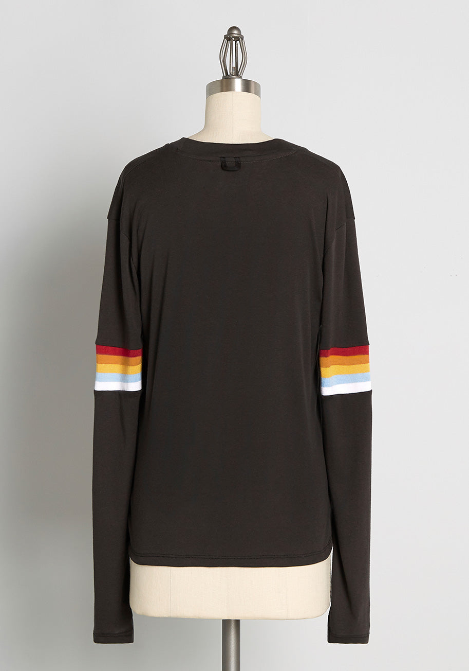 ModCloth x CAMP Collection Rain Shower Power Long Sleeve Tee