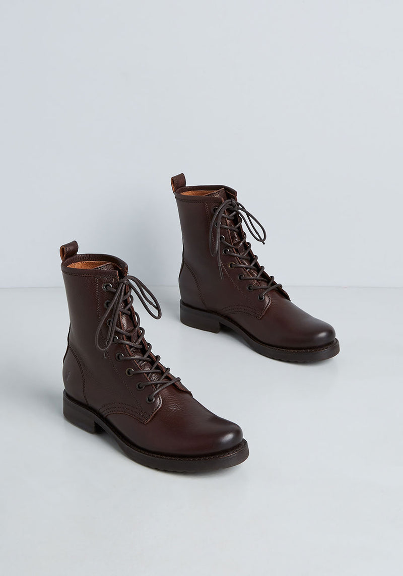 Meet the new Georgia Lace Up Bootie; a - The Frye Company
