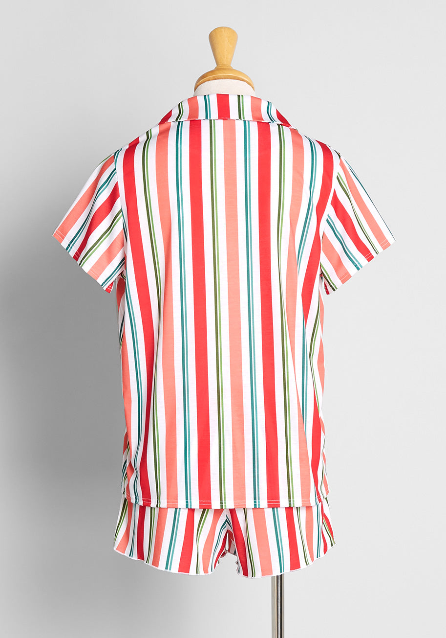 Stripes So Merry and Bright Pajama Set