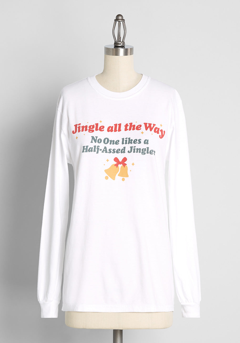 Jingle All the Way Long Sleeve Graphic Tee