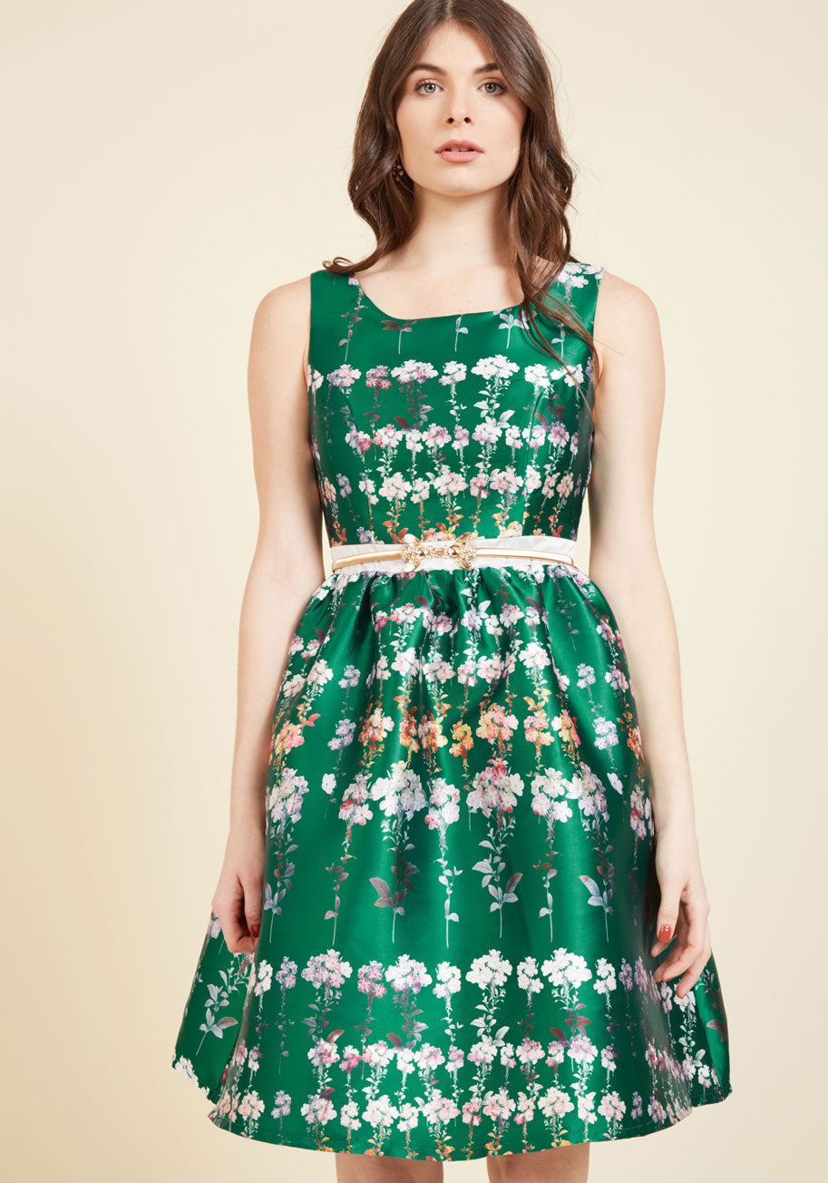 Floral Fanfare Fit and Flare Dress