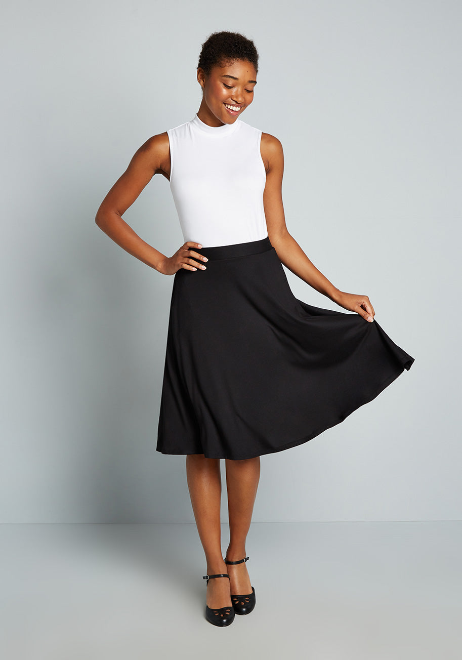 Excellence Attained Knit A-Line Skirt