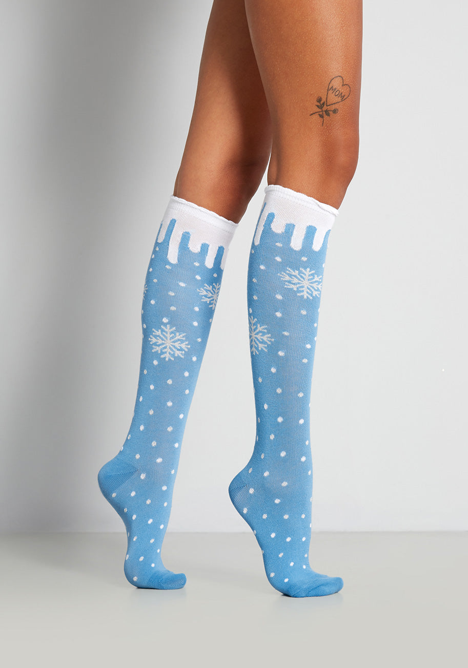 Blustery Blizzard Knee Socks