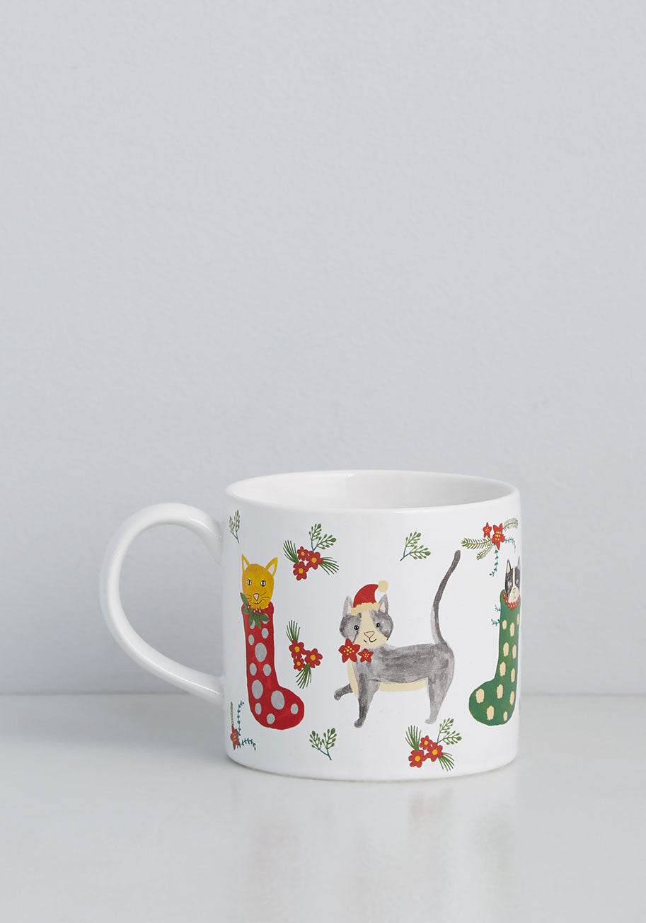 Stalking Your Stockings Ceramic Mug