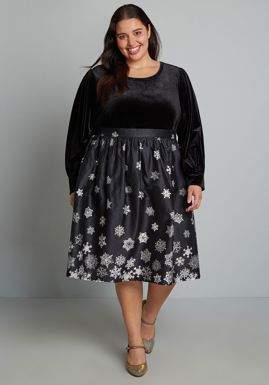 Falling For Winter A-Line Skirt