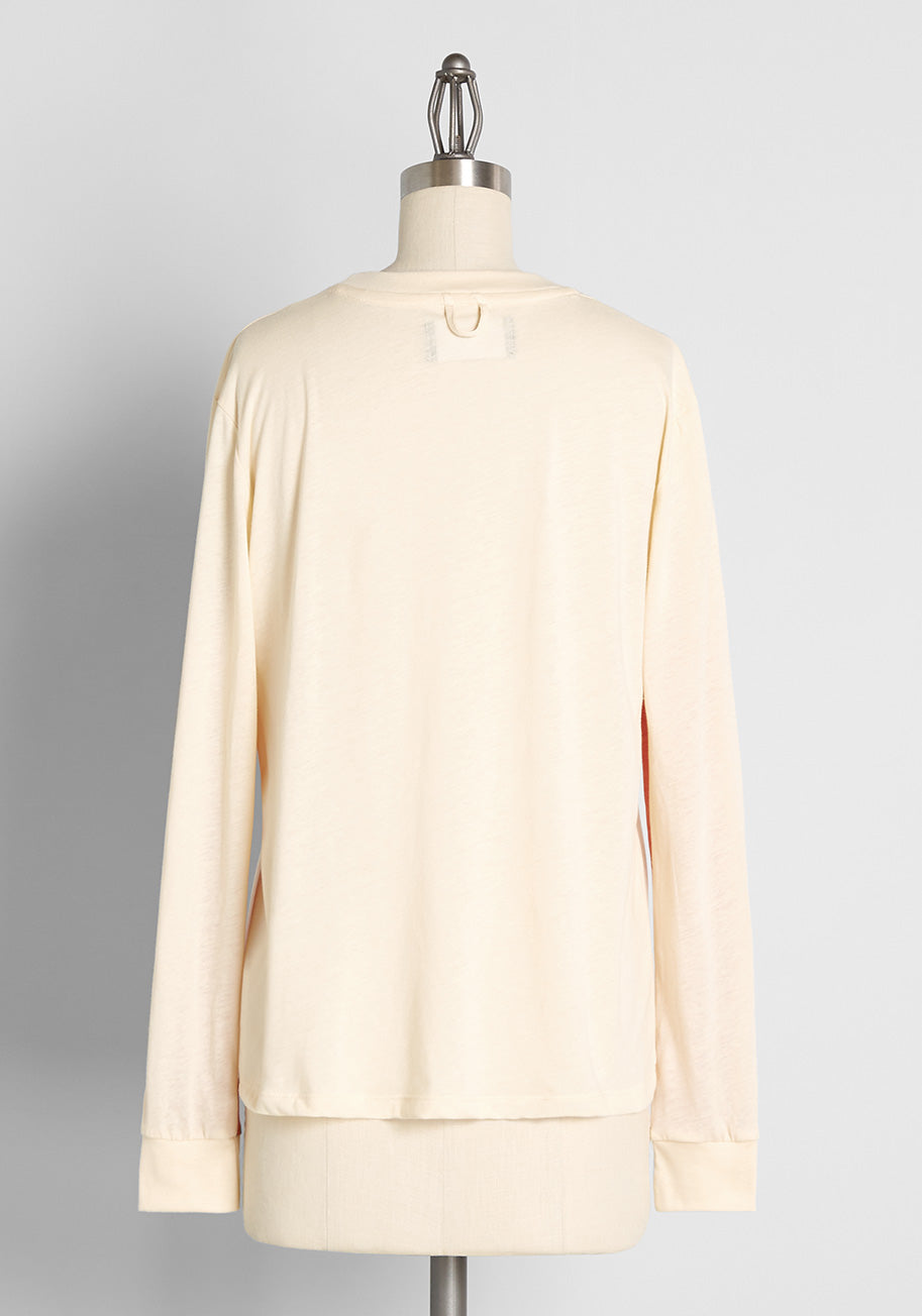 ModCloth x CAMP Collection Serene Sunset Vibes Long Sleeve Tee