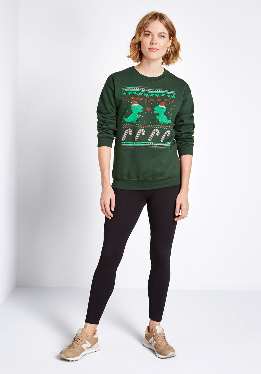 Santa Saurus Holiday Sweatshirt