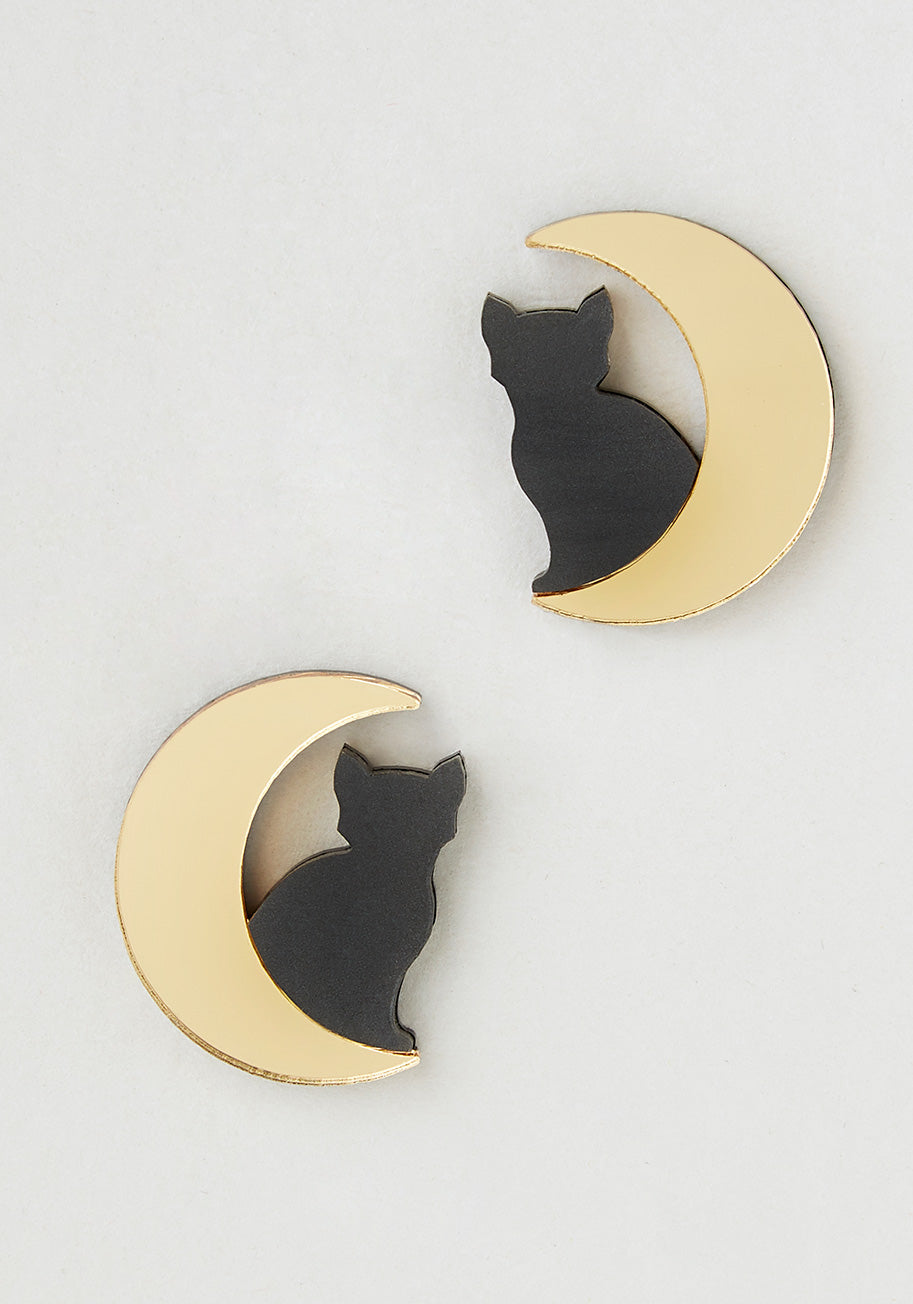 Mew At The Moon Earrings