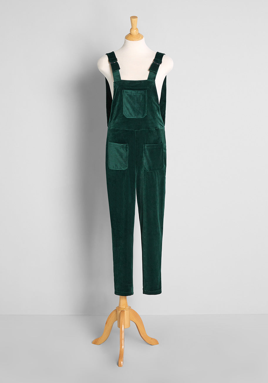 Patches of Perfection Corduroy Overalls