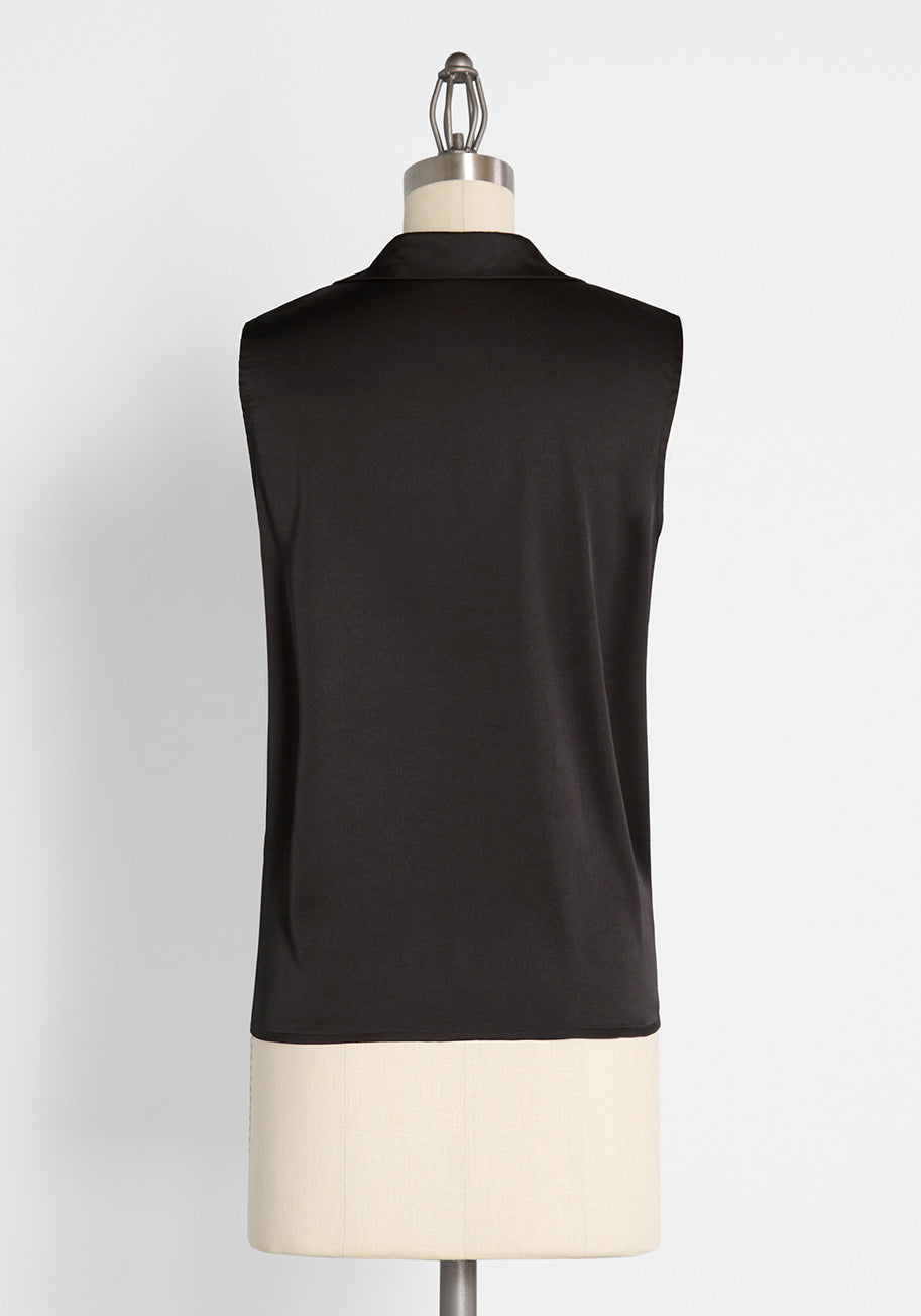 Shining Simplicity Sleeveless Blouse