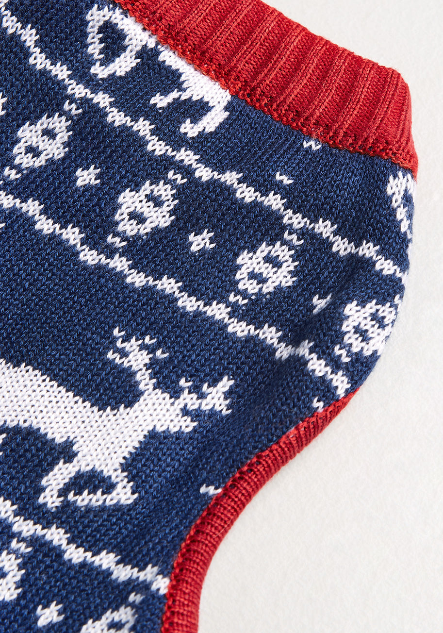 Reindeer Parade Fair Isle Pet Sweater