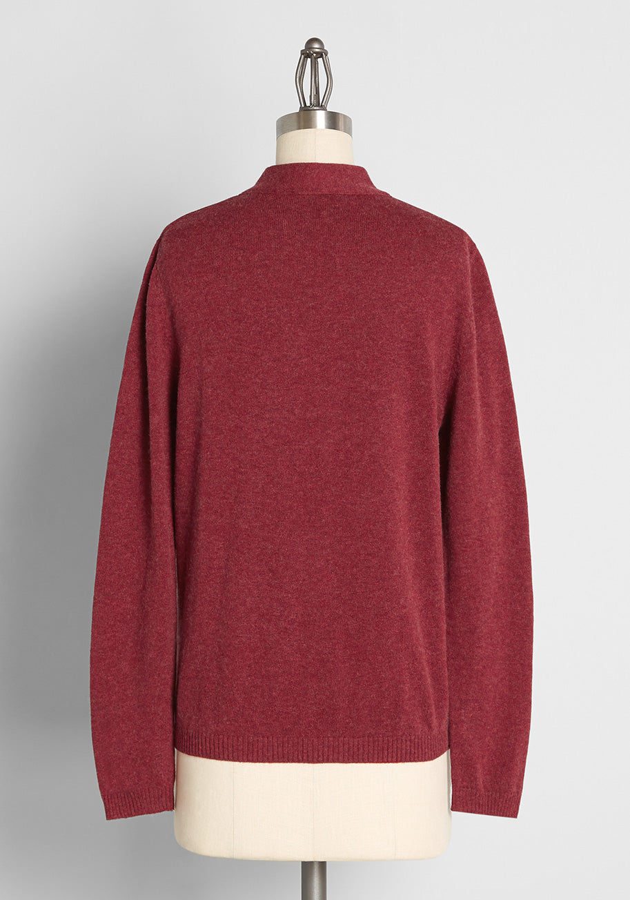 Hustle For Bliss Tie-Neck Sweater