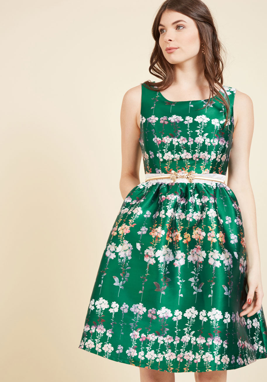 Floral Fanfare Fit and Flare Dress