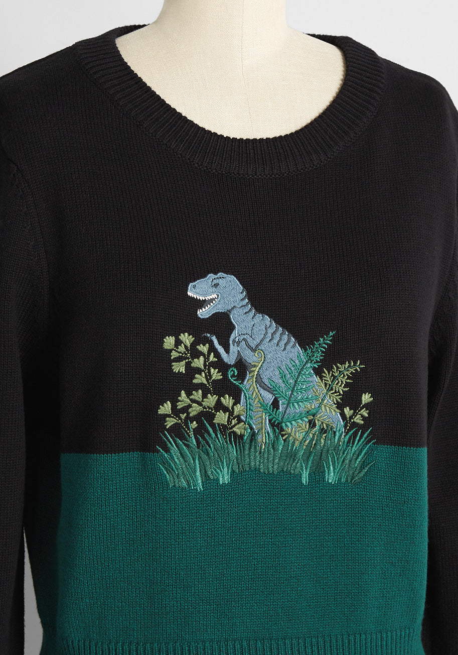 Garden Stomper Embroidered Sweater