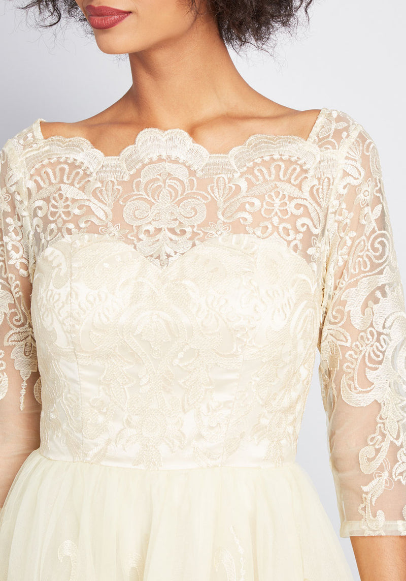 Gilded | ModCloth Dress Lace Grace