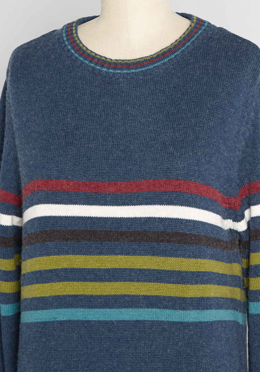 Hyped For Stripes Pullover Sweater