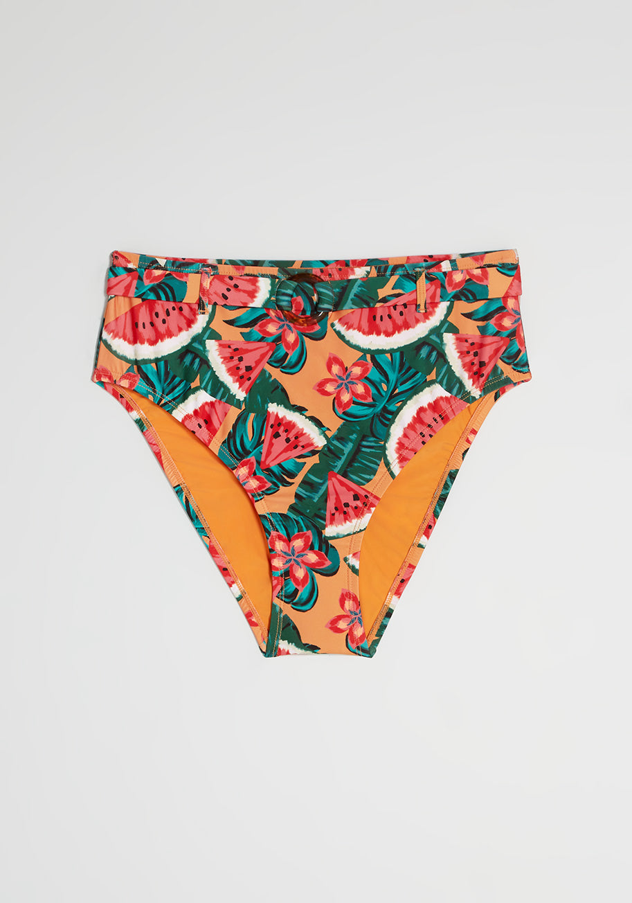 Boardwalk Bliss High-Waisted Bikini Bottom